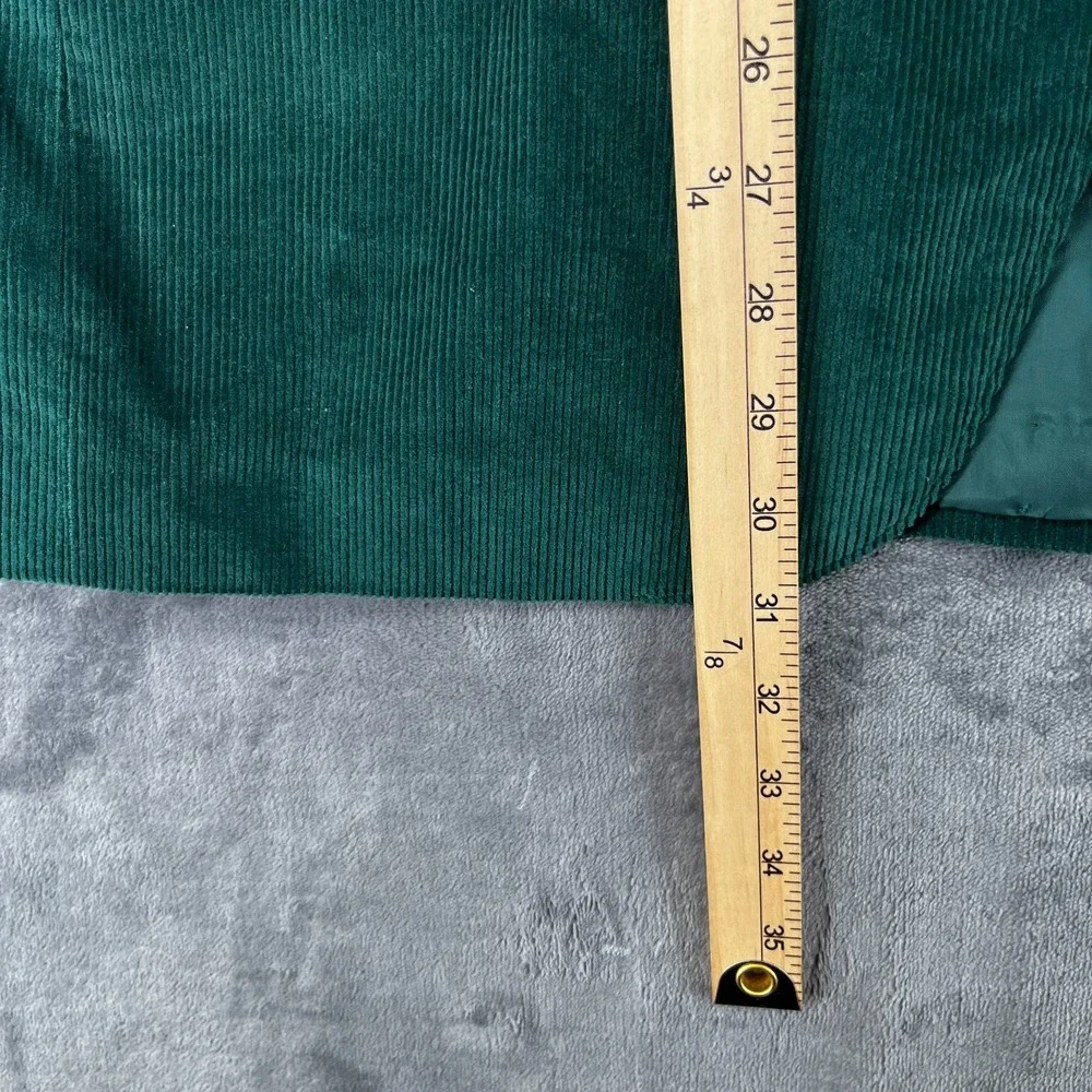 Vintage Sheplers Corduroy Western Blazer Men's 42 Reg Green Suede Elbow Patches